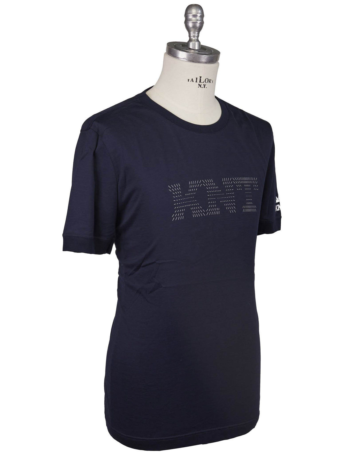 KNT Kiton Knt Blue Cotton T-Shirt Blue 001