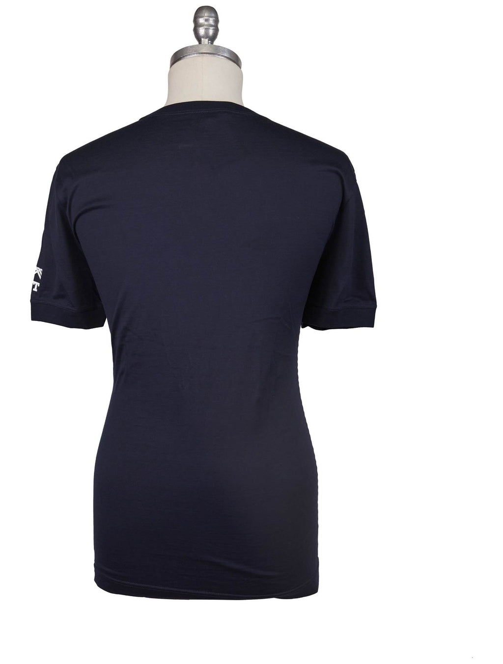 Kiton Knt Blue Cotton T-Shirt