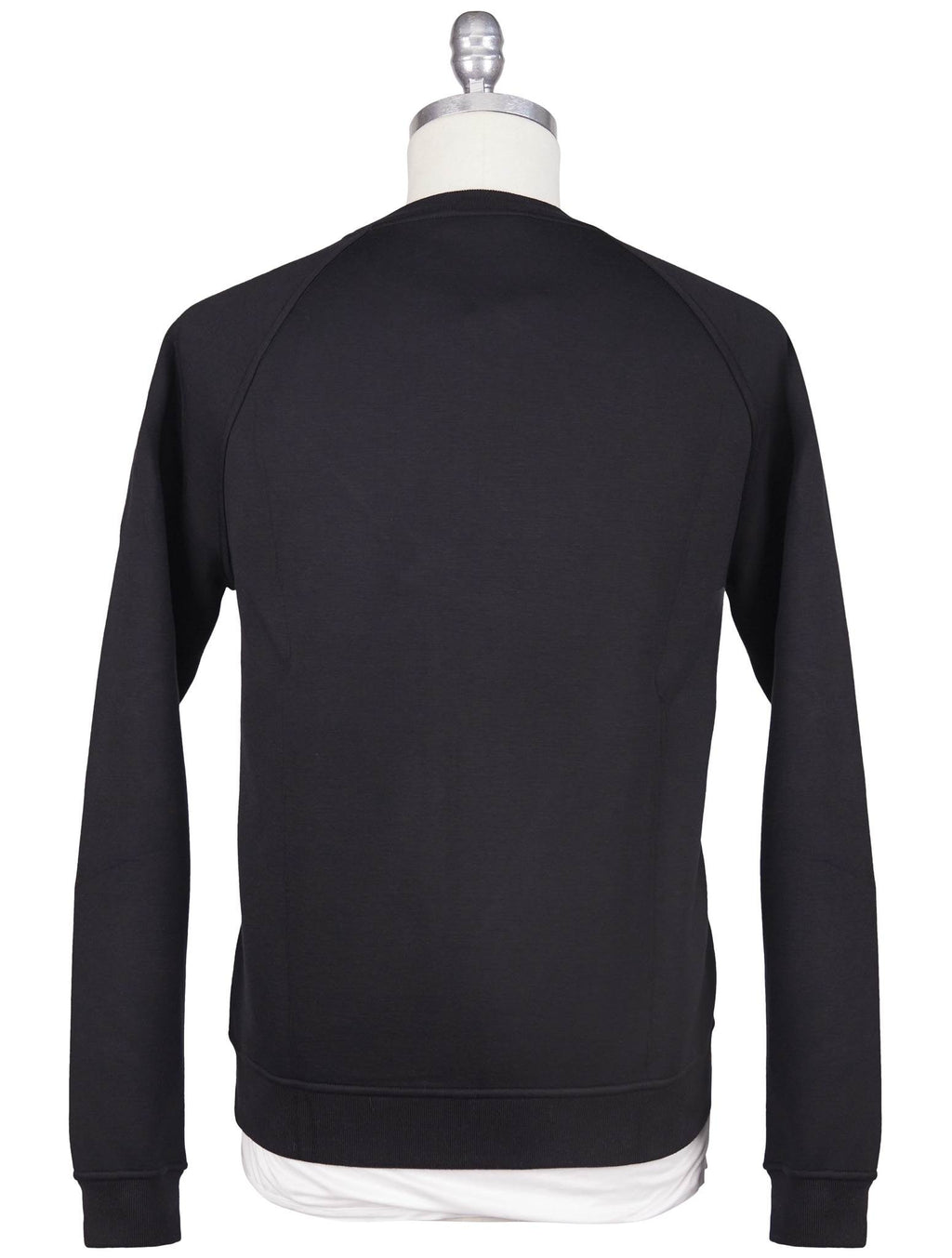 Kiton Knt Black Viscose EA Sweater Crewneck