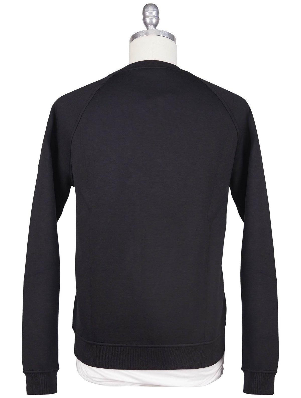 Kiton Knt Black Viscose EA Sweater Crewneck