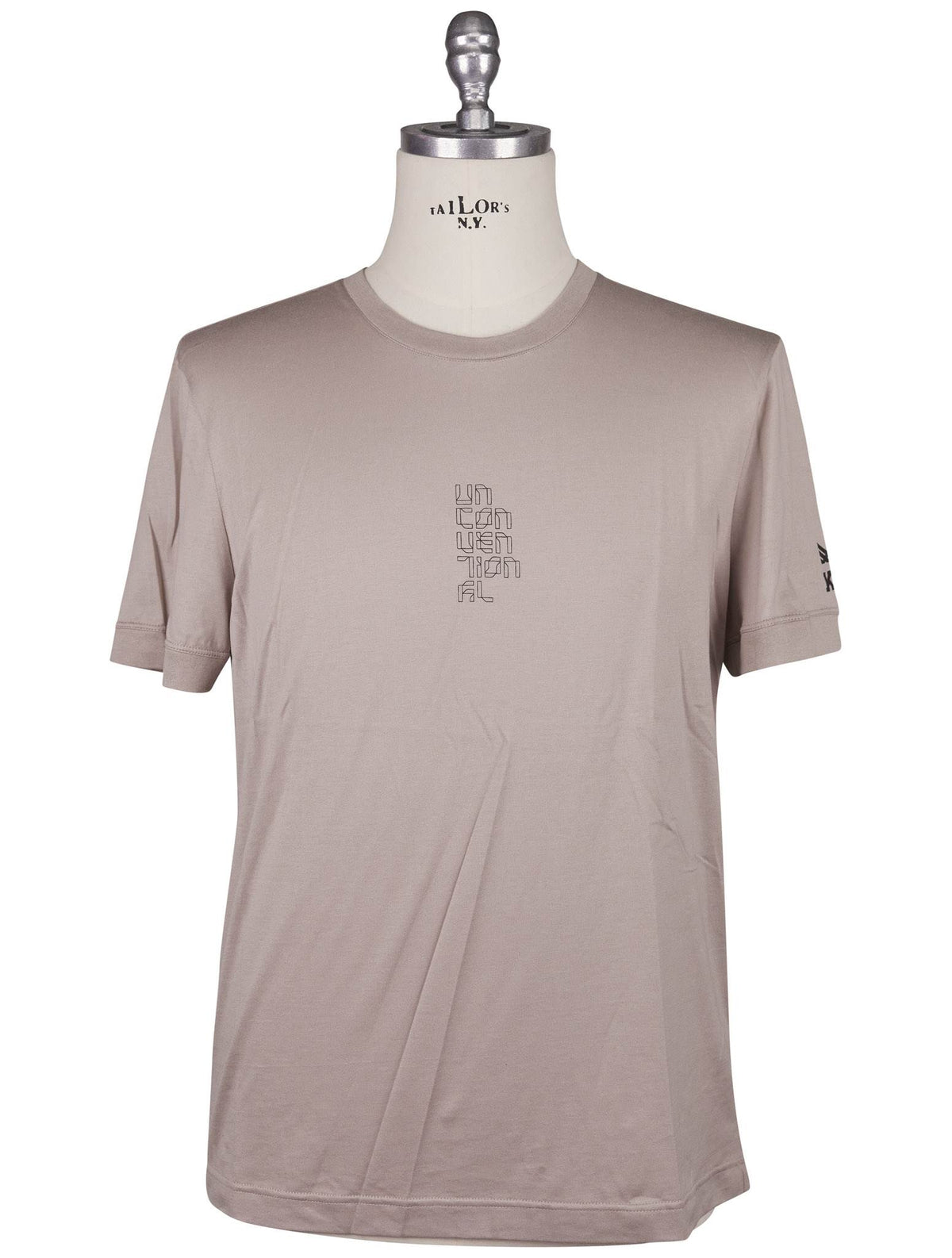 Kiton Knt Beige Cotton T-Shirt