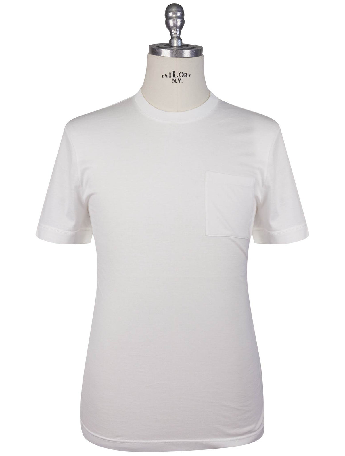 Kiton Knt White Cotton T-Shirt