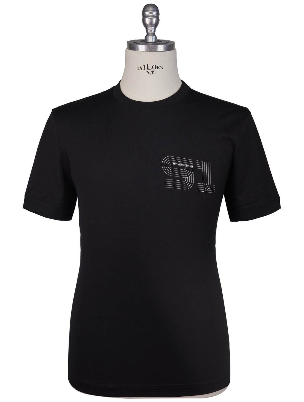 KNT Kiton Knt Black Cotton T-Shirt Black 000