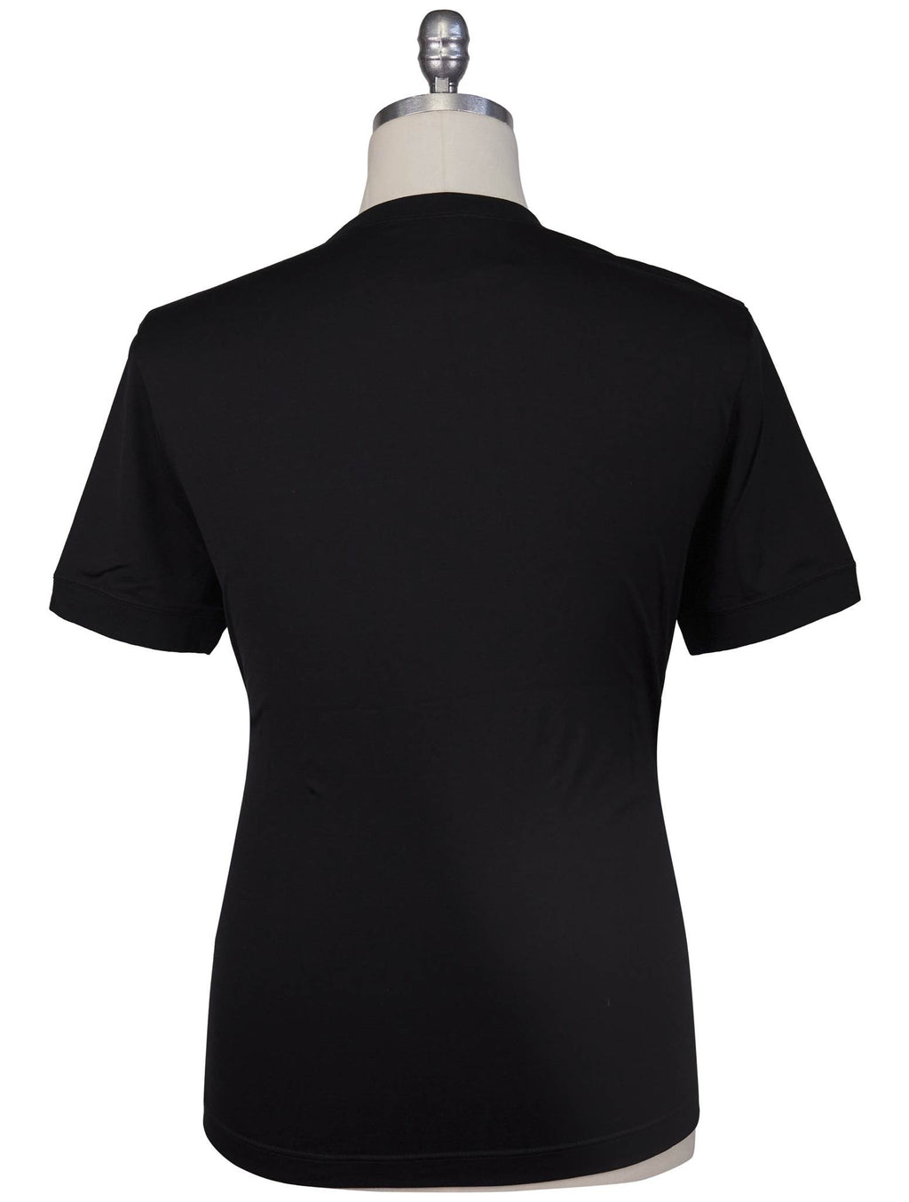 Kiton Knt Black Cotton T-Shirt