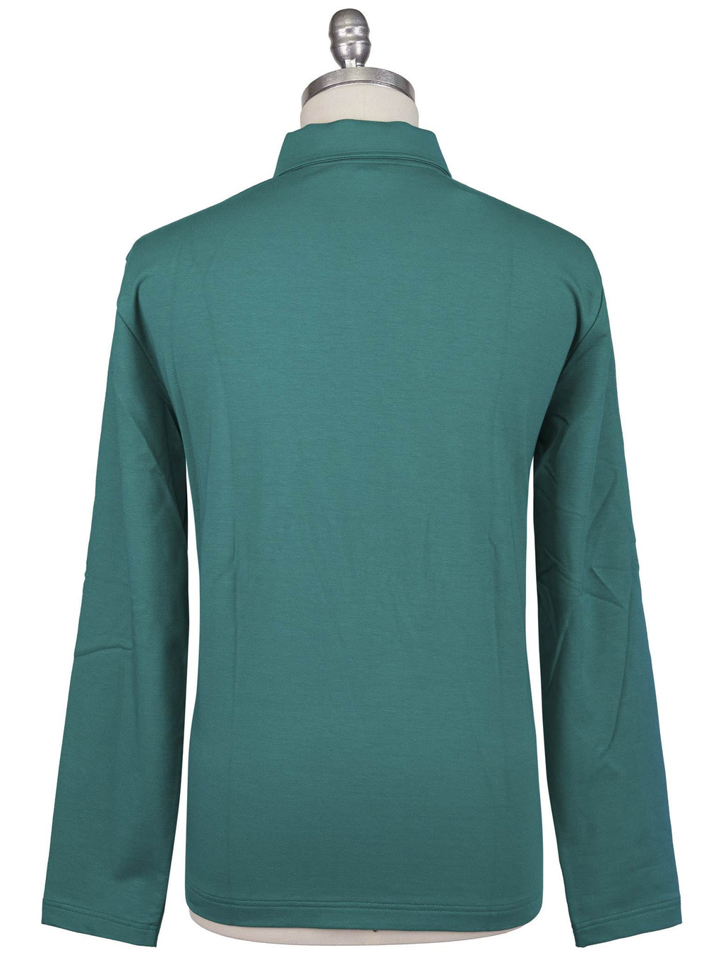 Kiton Knt Green Cotton EA Sweater Polo
