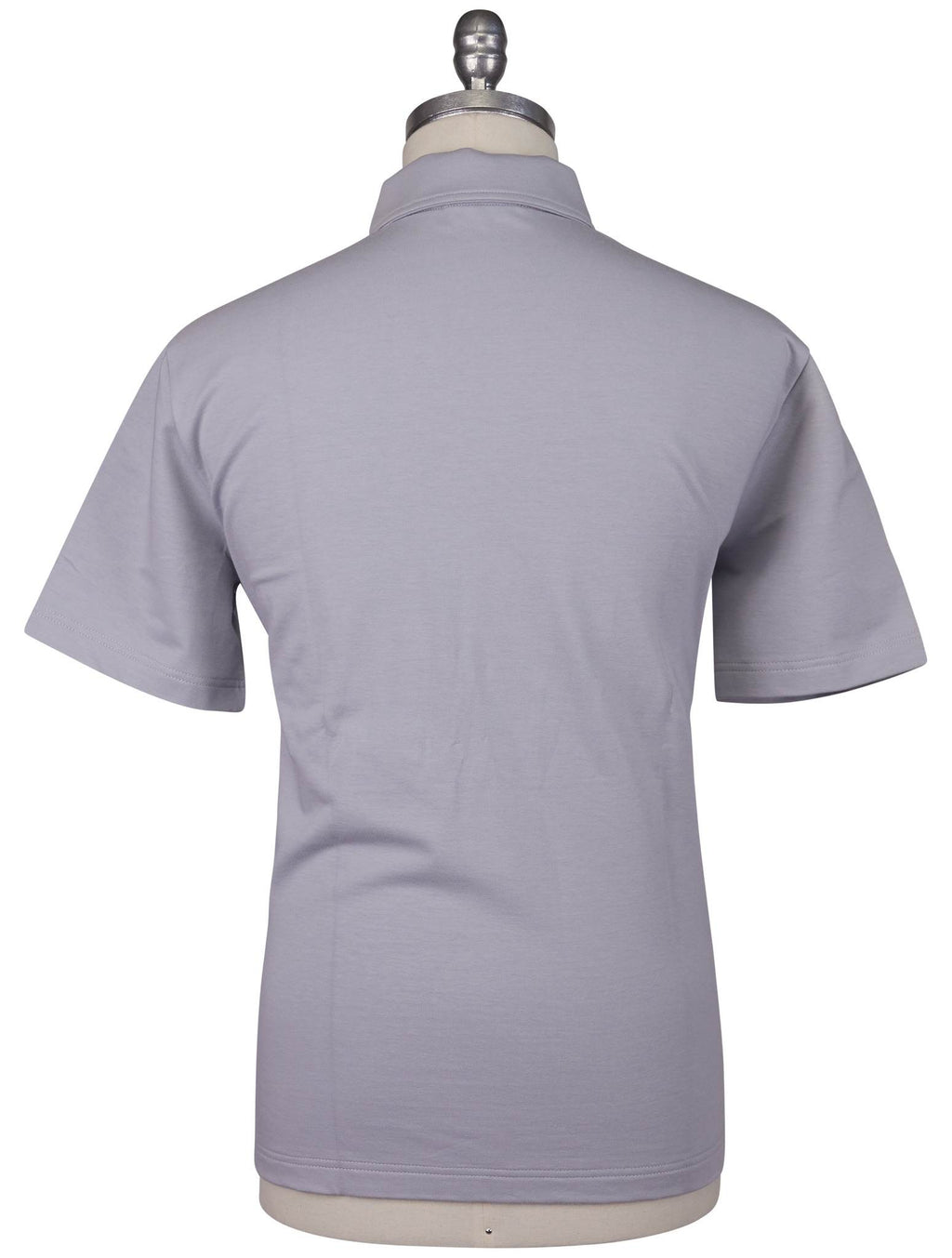 Kiton Knt Gray Cotton Ea Polo