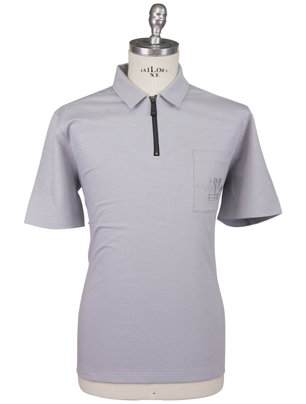 KNT Kiton Knt Gray Cotton EA Polo Gray 000