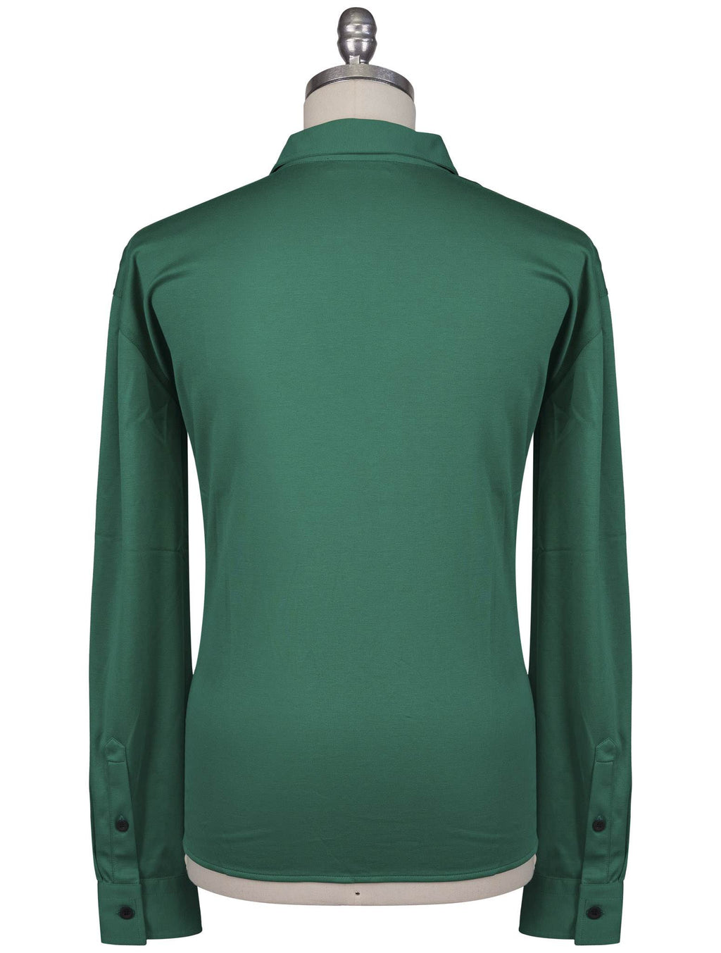 Kiton Knt Green Cotton Shirt