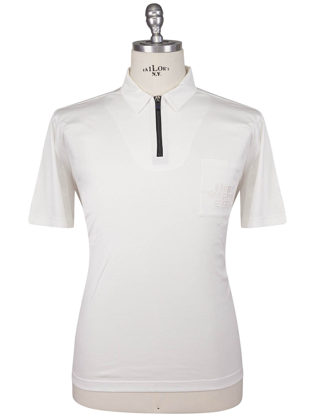 KNT Kiton Knt White Cotton Polo White 000