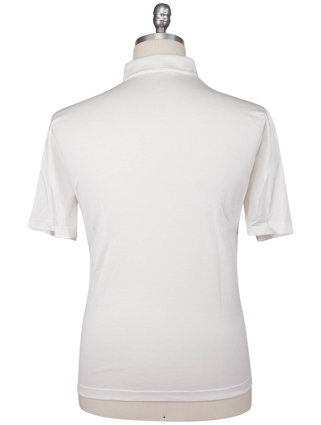 Kiton Knt White Cotton Polo