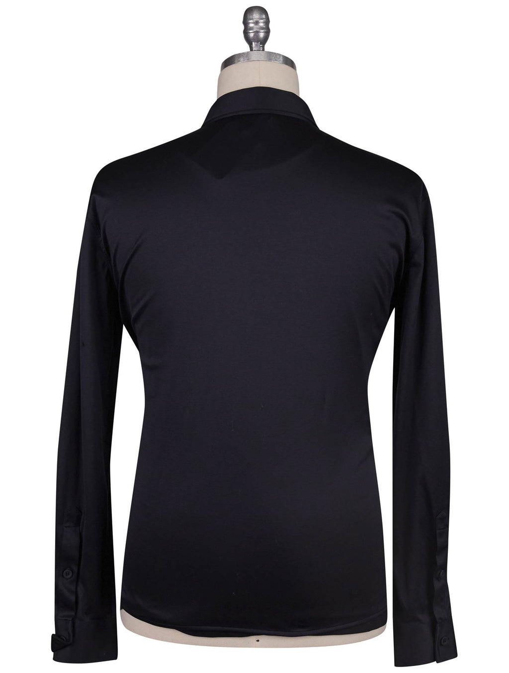Kiton Knt Blue Cotton Shirt
