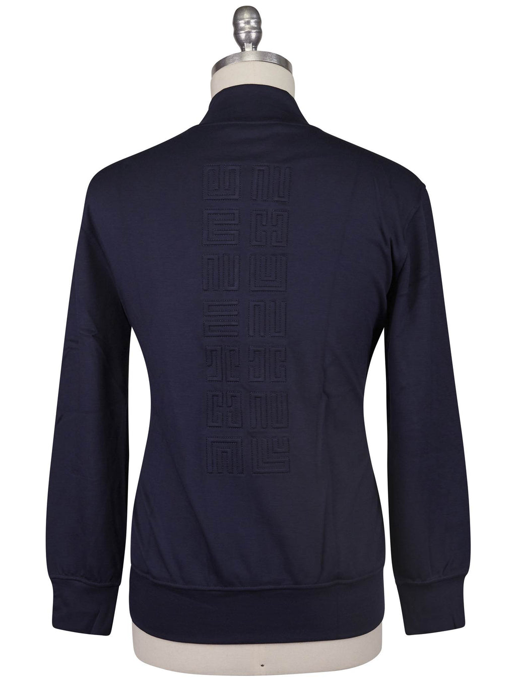 Kiton Knt Blue Viscose EA Sweater Full Zip
