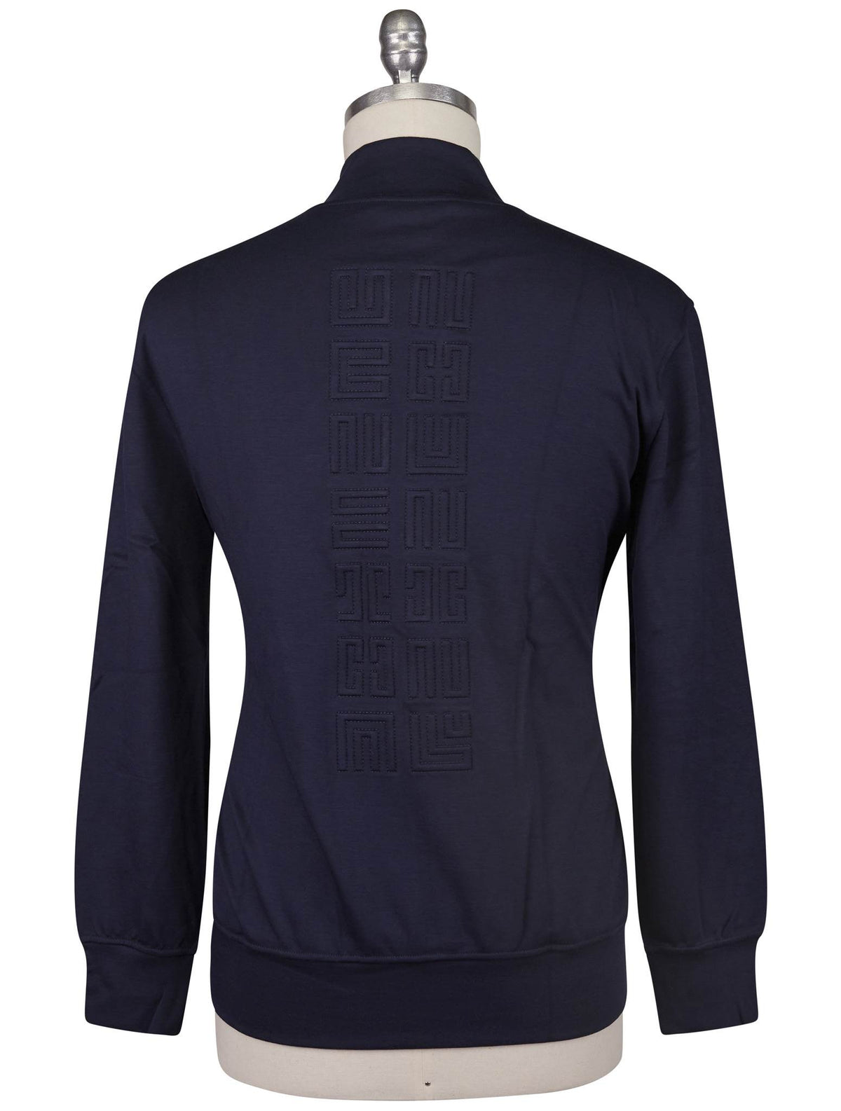 Kiton Knt Blue Viscose EA Sweater Full Zip