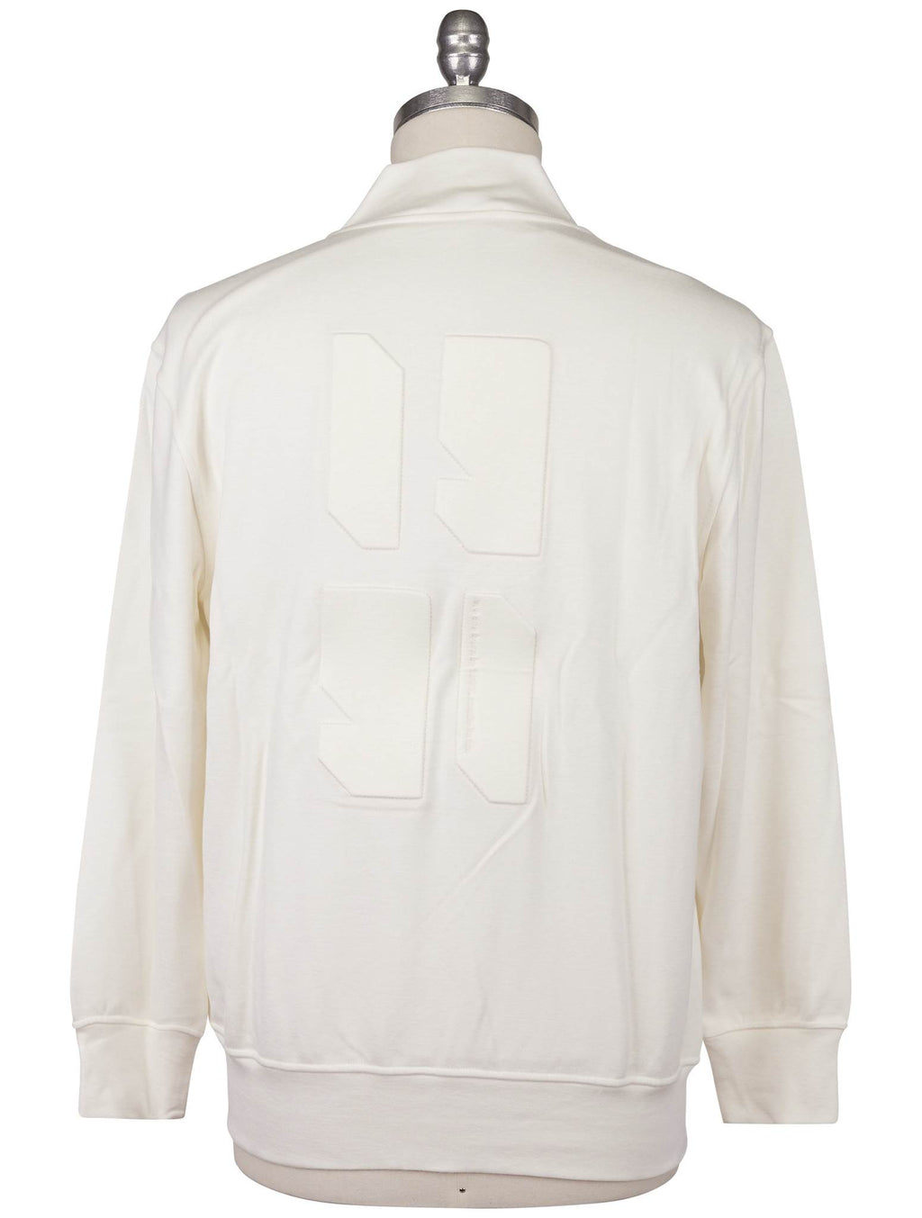 Kiton Knt White Viscose EA Sweater Full Zip