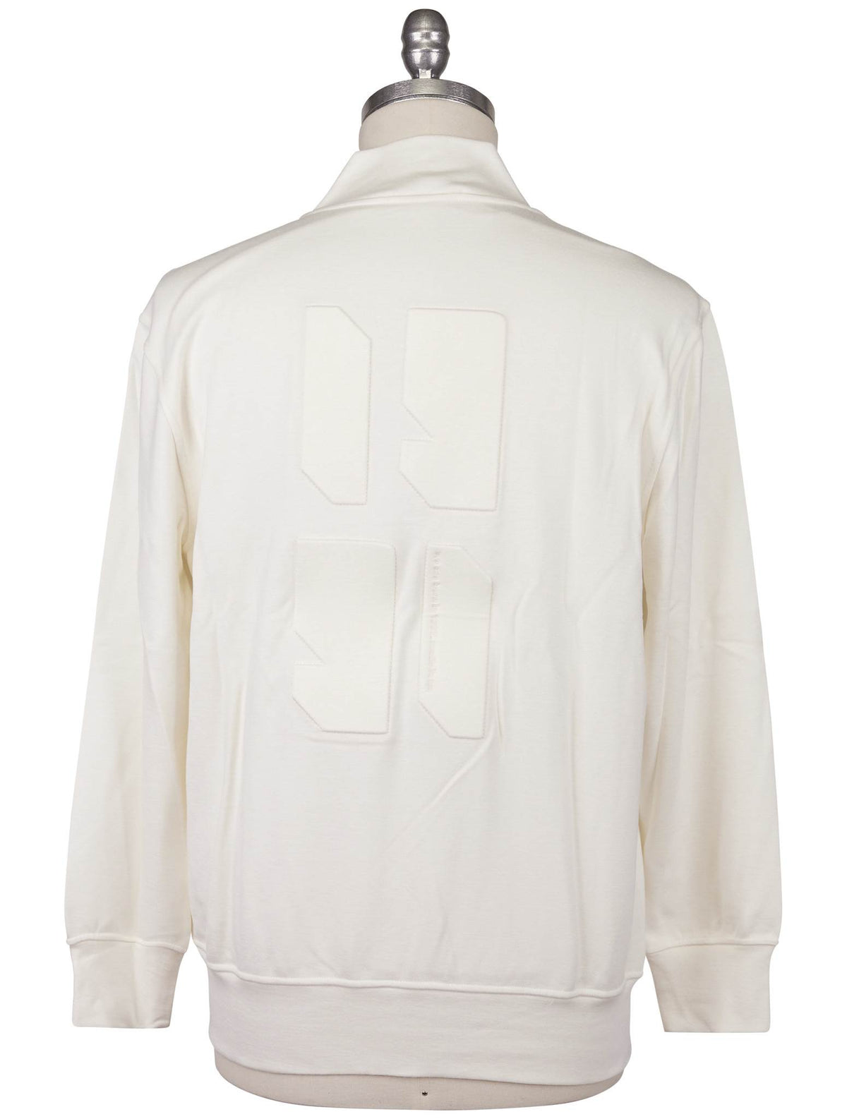 Kiton Knt White Viscose EA Sweater Full Zip