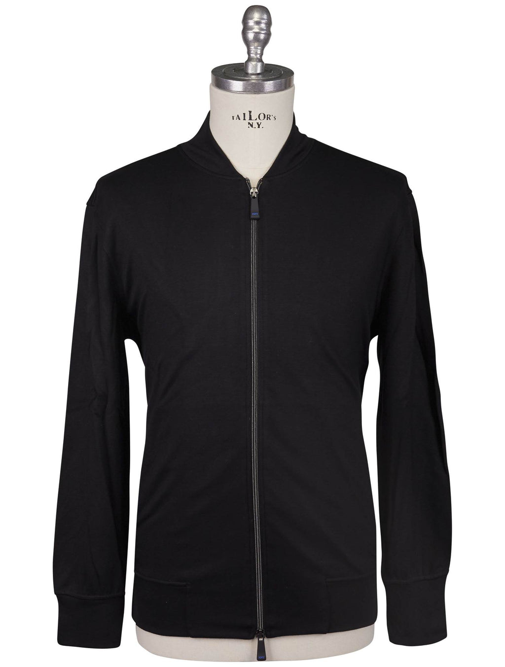 KNT Kiton Knt Black Viscose Ea Sweater Black 000