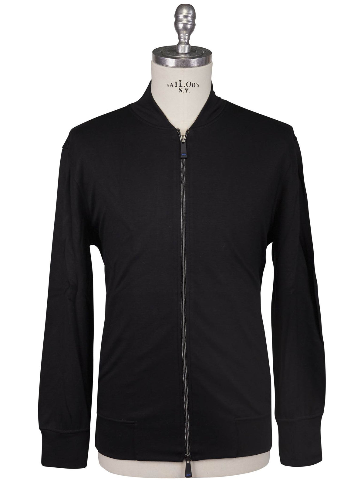 KNT Kiton Knt Black Viscose Ea Sweater Black 000
