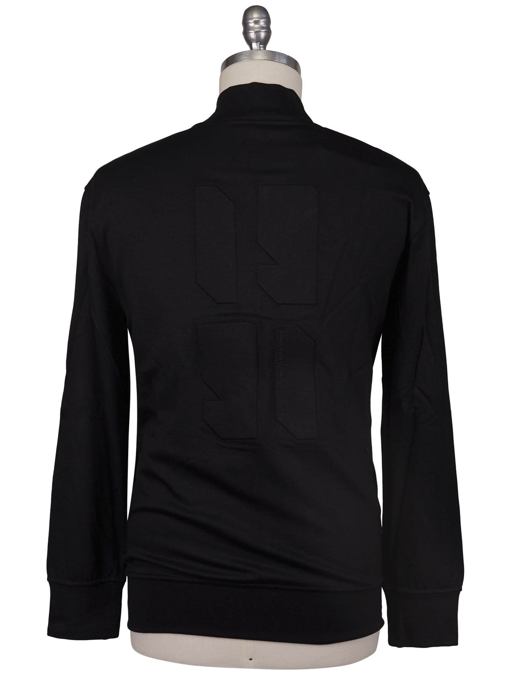 Kiton Knt Black Viscose Ea Sweater