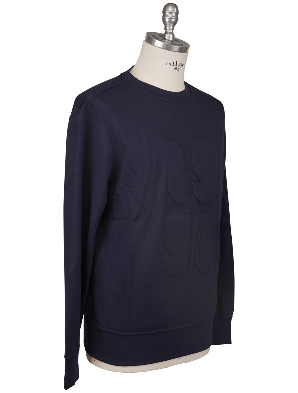 KNT Kiton Knt Blue Viscose Ea Sweater Crewneck Blue 001
