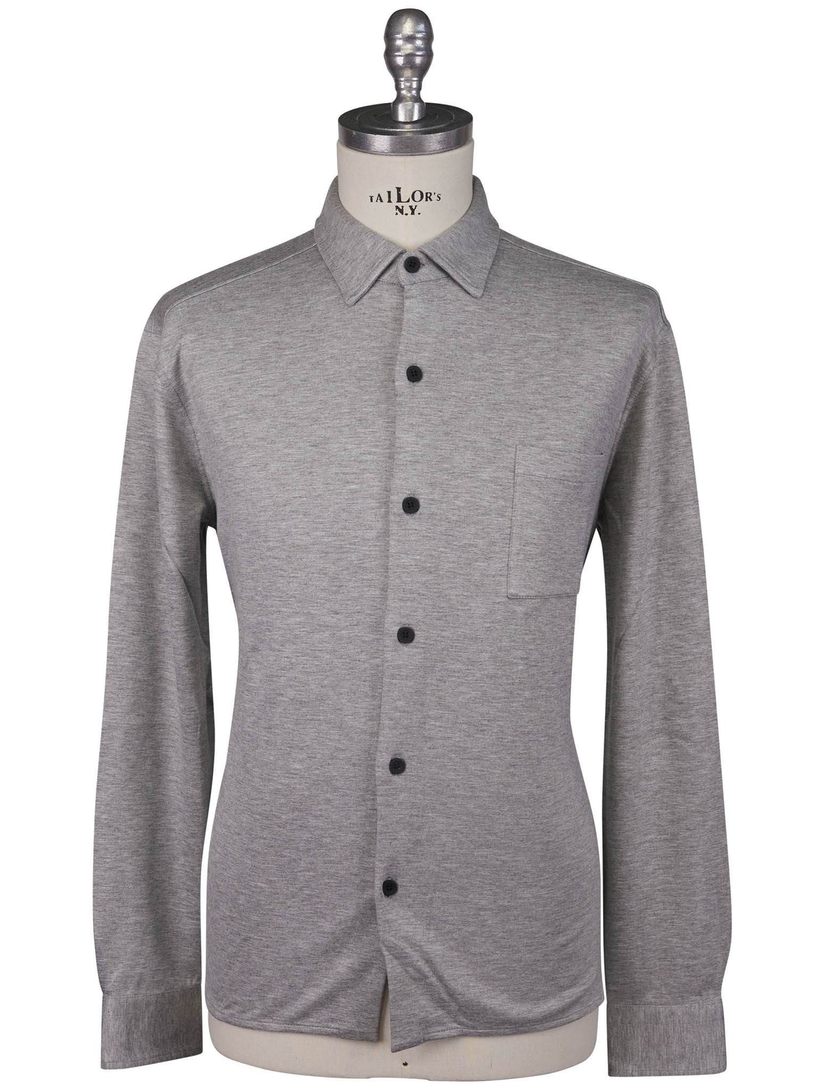 Kiton Knt Gray Viscose Ea Shirt