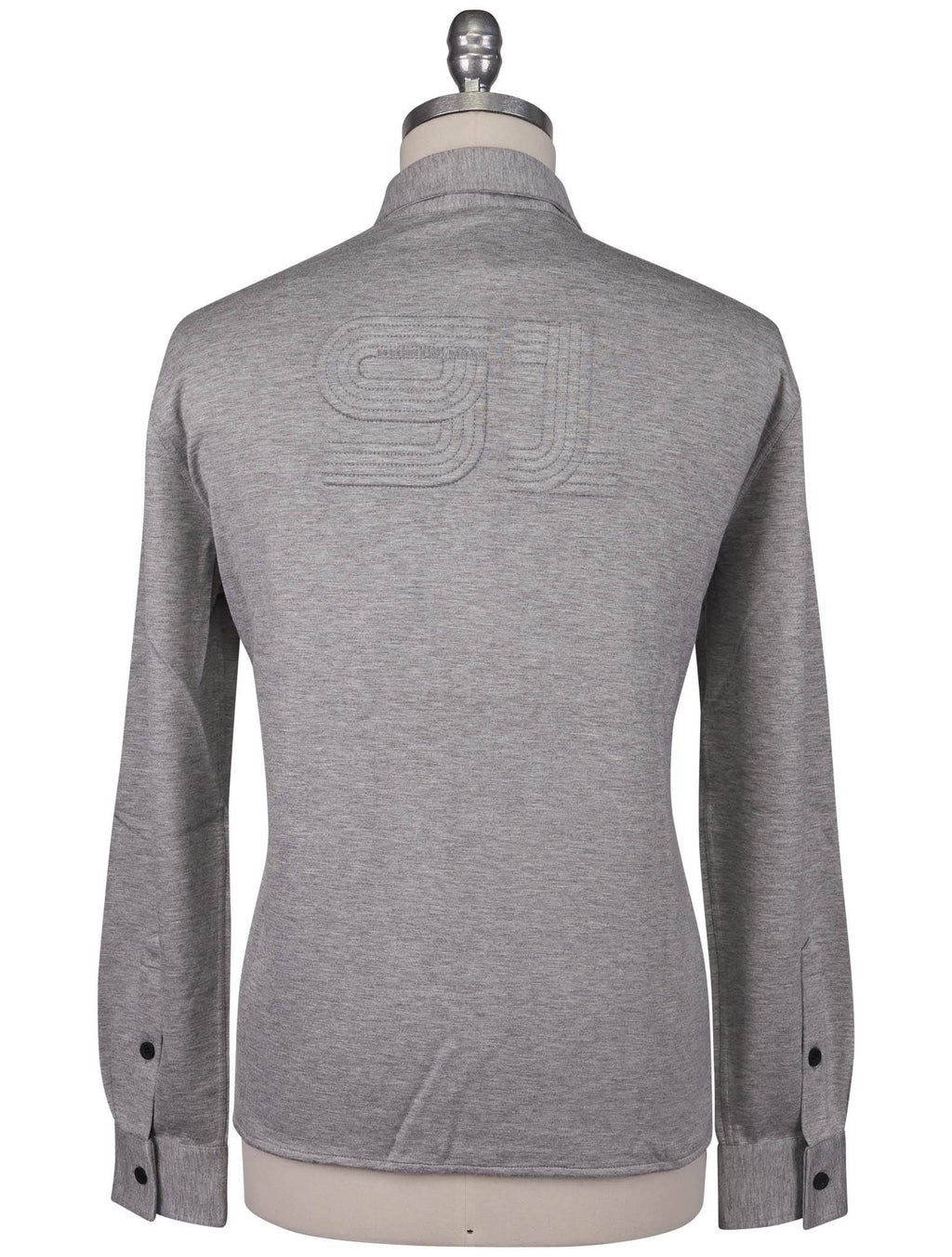 KNT Kiton Knt Gray Viscose Ea Shirt Gray 001