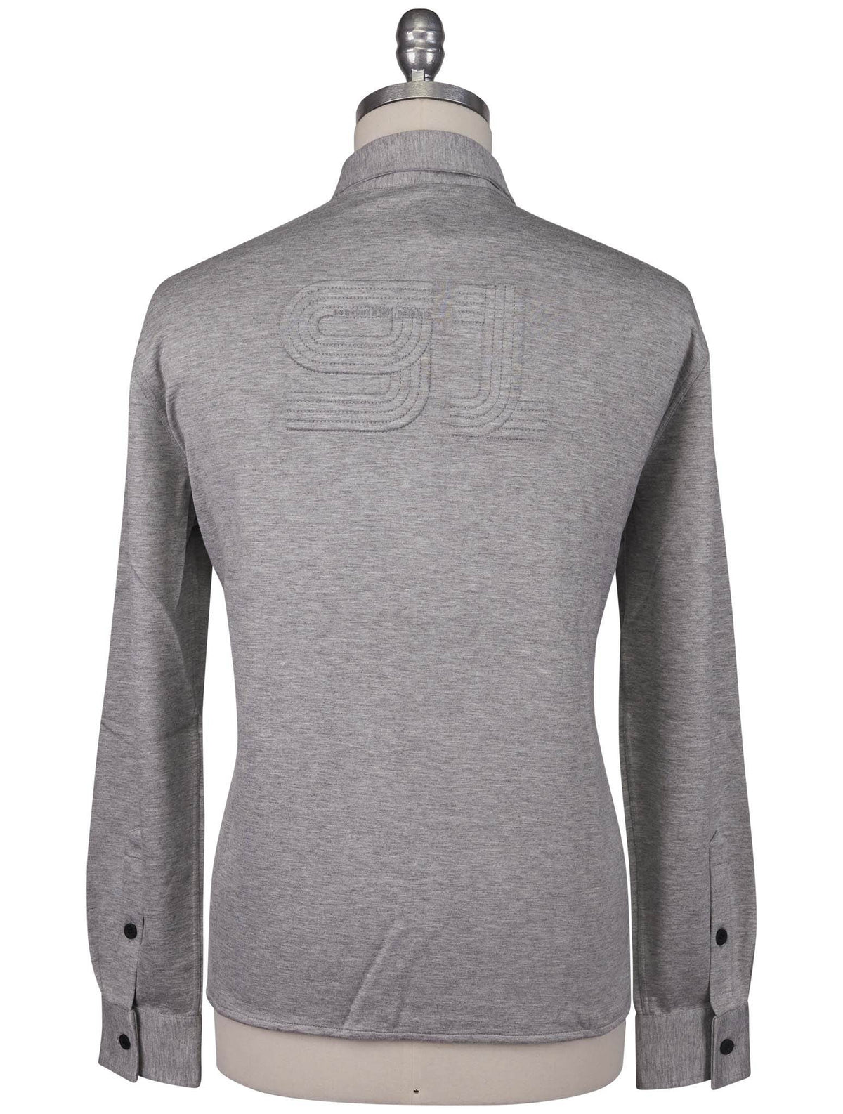 KNT Kiton Knt Gray Viscose Ea Shirt Gray 001