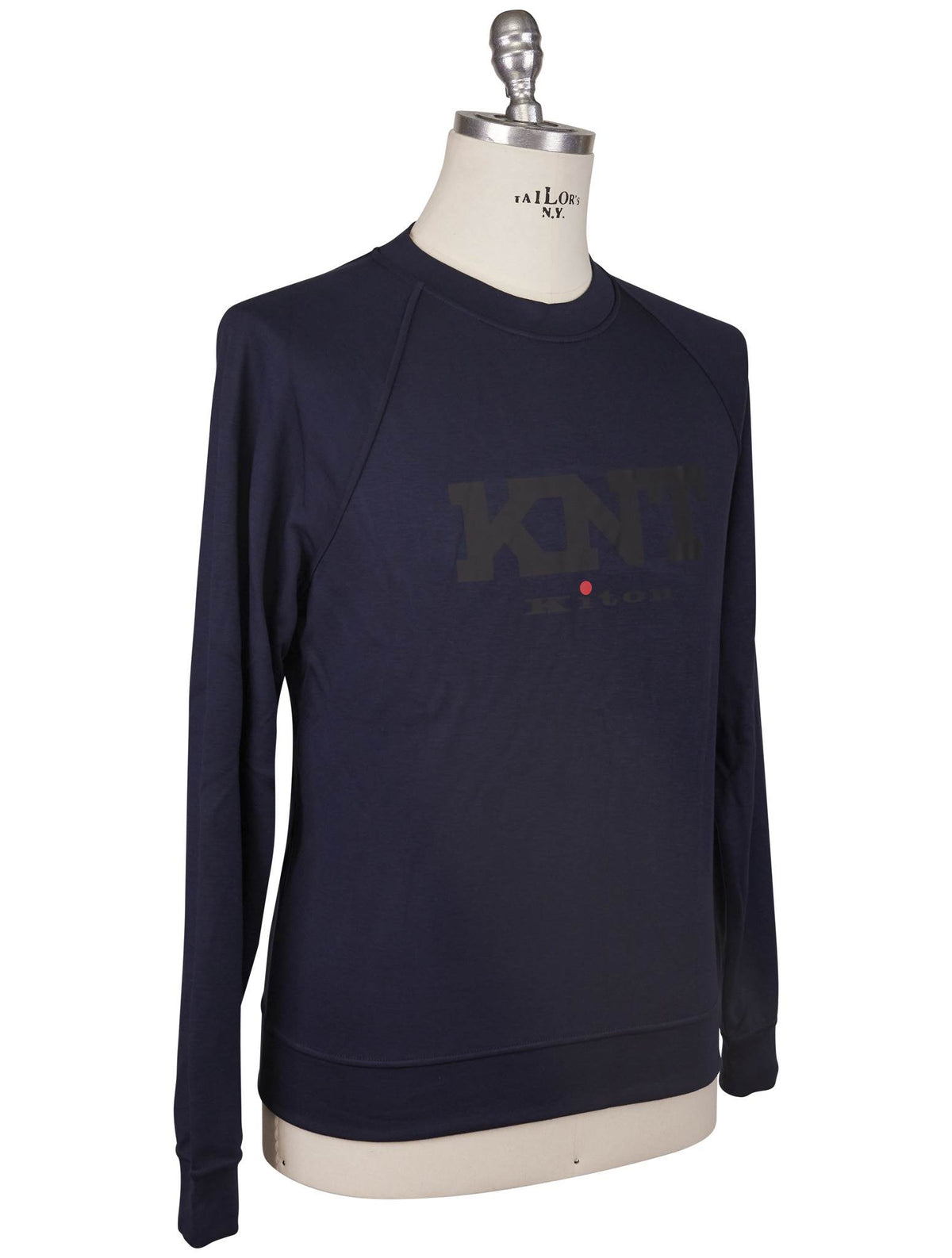 Kiton Kiton Knt Blue Viscose Ea Sweater Crewneck Blue 001
