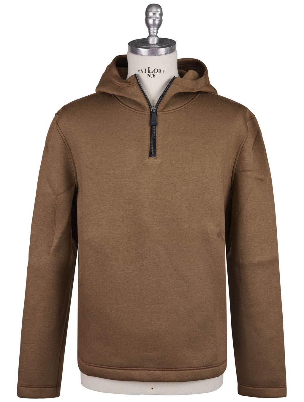 Kiton Knt Brown Viscose EA Sweater Half Zip