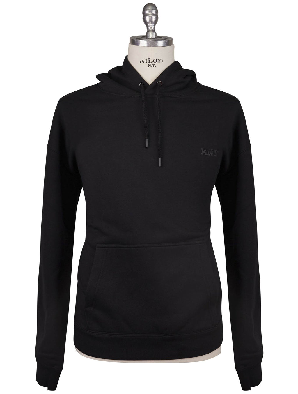 KNT Kiton Knt Blue Cotton Sweater Black 000