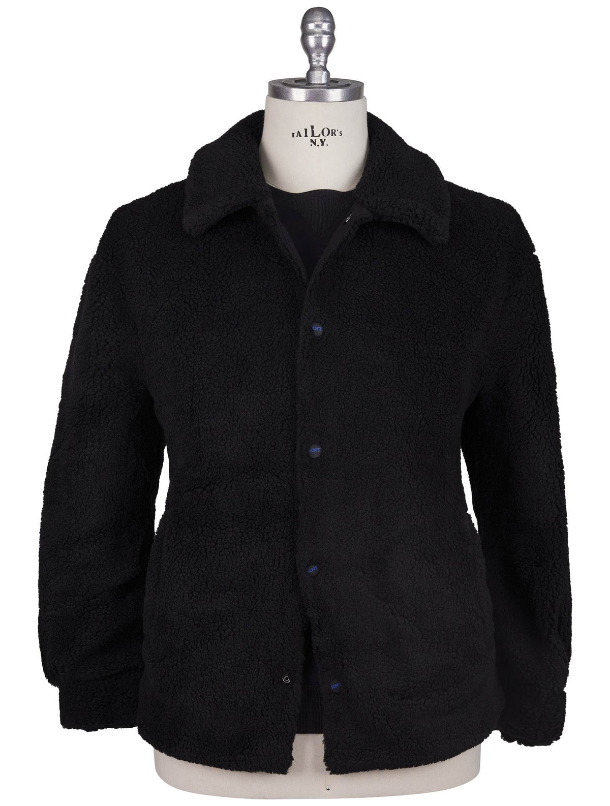 Kiton Knt Black Acrylic PL Coat