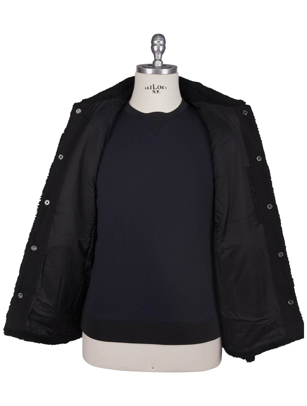Kiton Knt Black Acrylic PL Coat