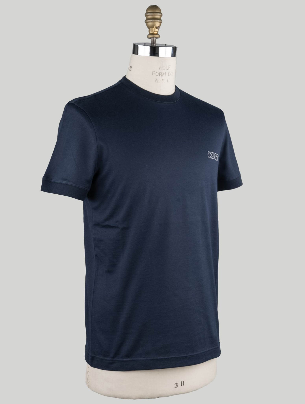 KNT Kiton KNT Blue Cotton T-shirt Blue 001