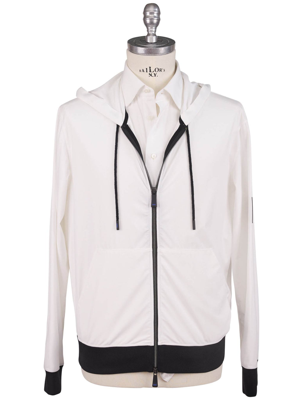 KNT Kiton Knt White PA EA Coat White 000