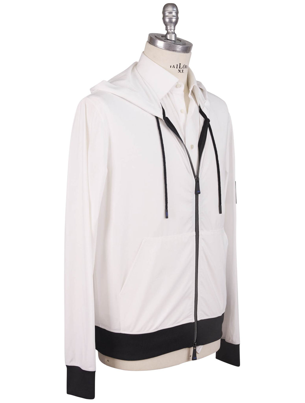 KNT Kiton Knt White PA EA Coat White 001