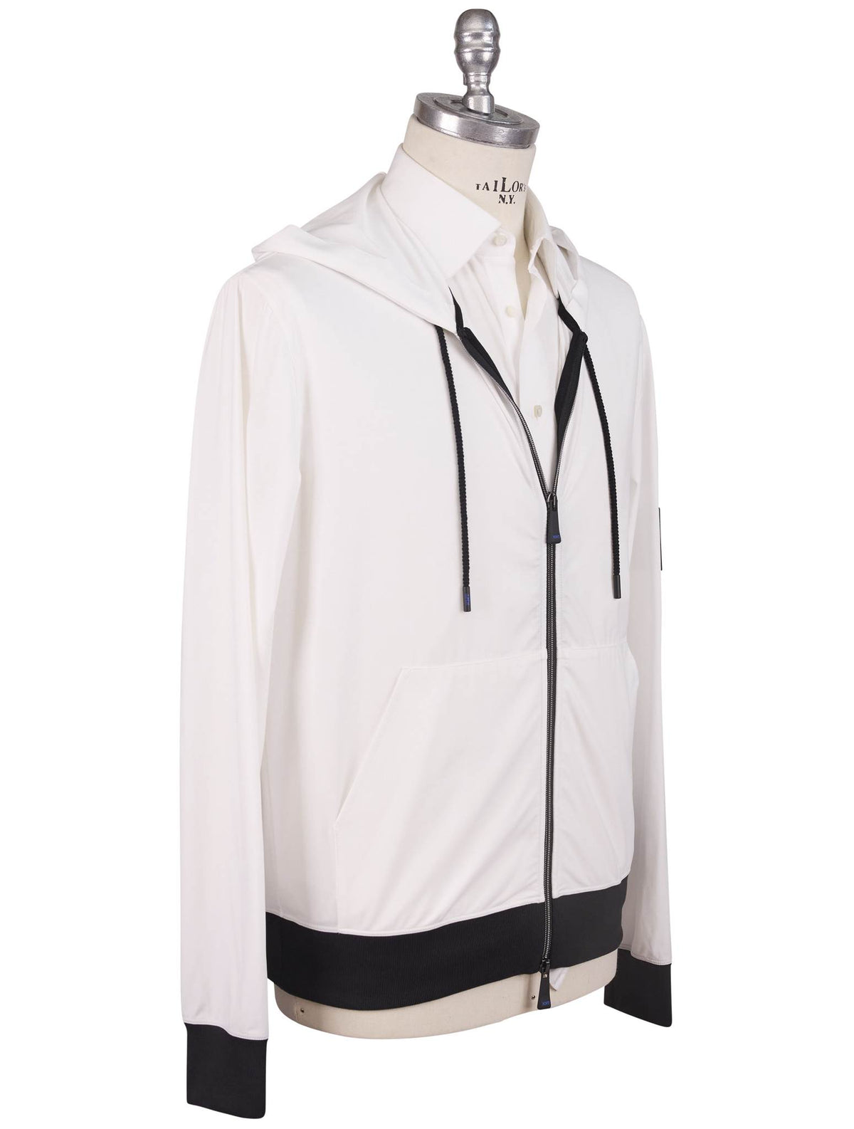 KNT Kiton Knt White PA EA Coat White 001