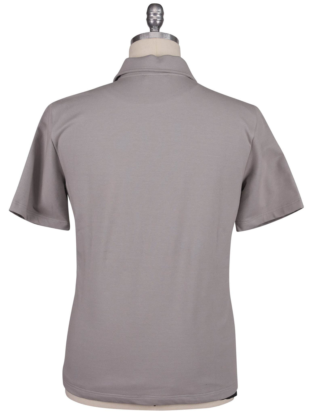 Kiton Knt Taupe Cotton Ea Polo