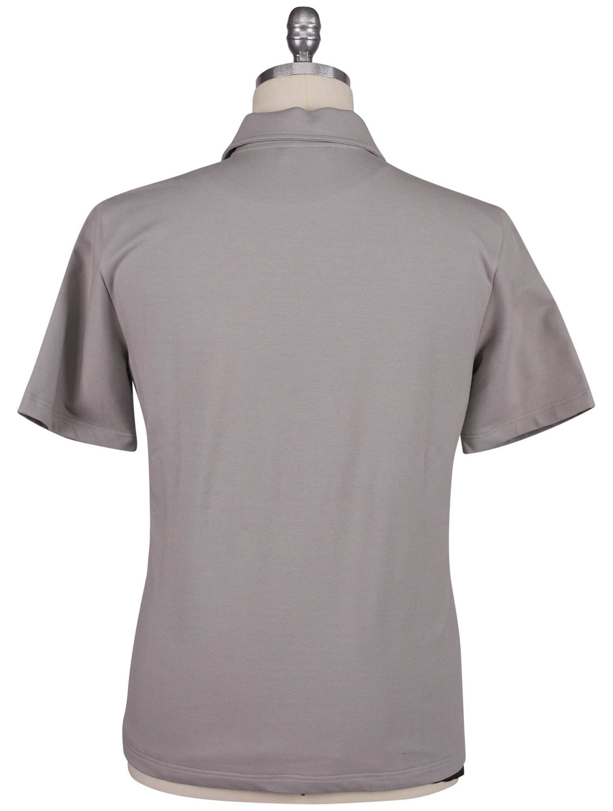 Kiton Knt Taupe Cotton Ea Polo