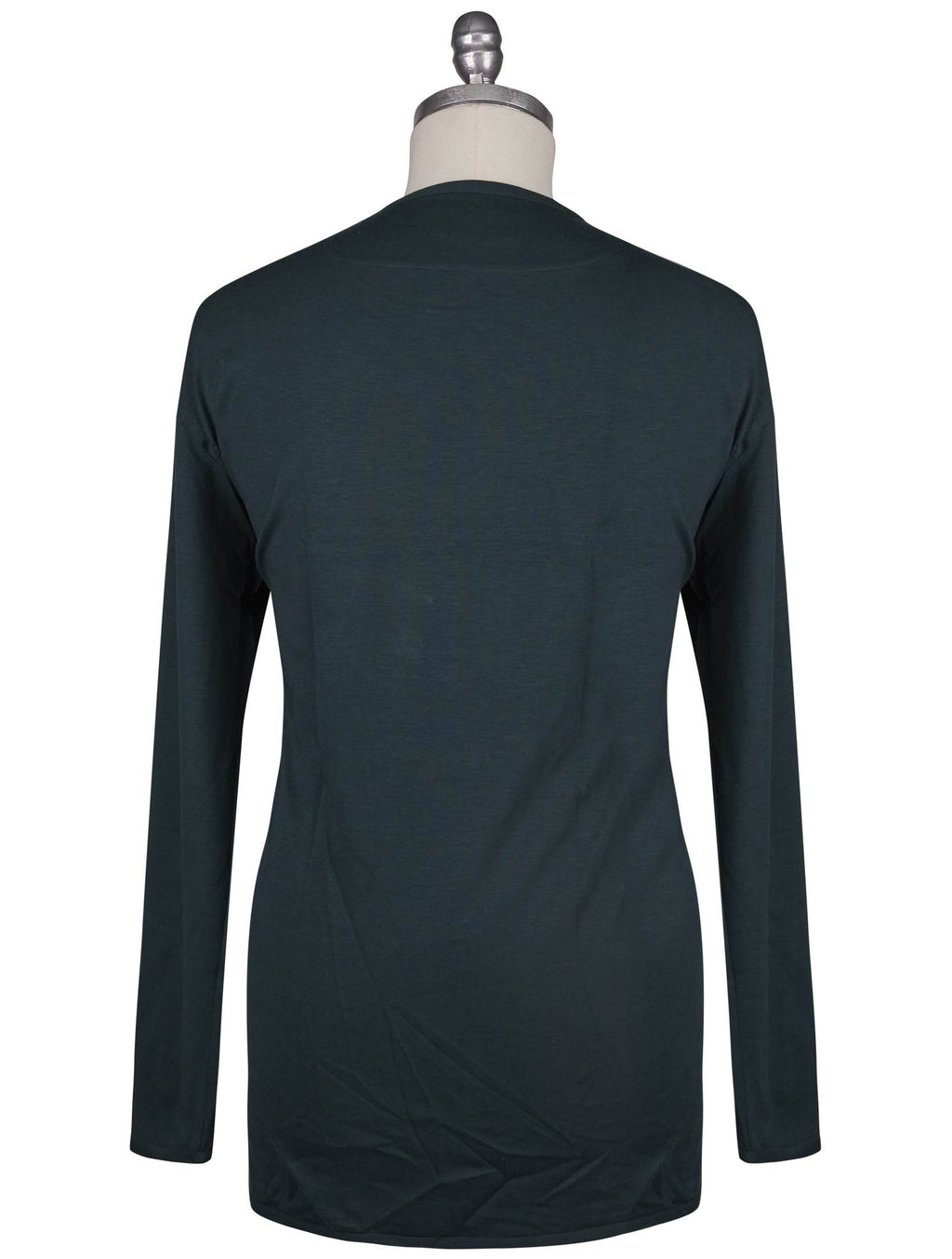 Kiton Knt Green Cotton Cashmere Sweater Crewneck