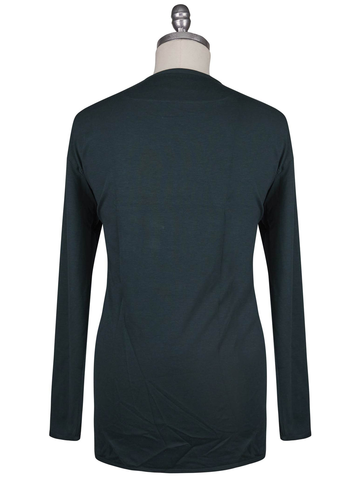 Kiton Knt Green Cotton Cashmere Sweater Crewneck