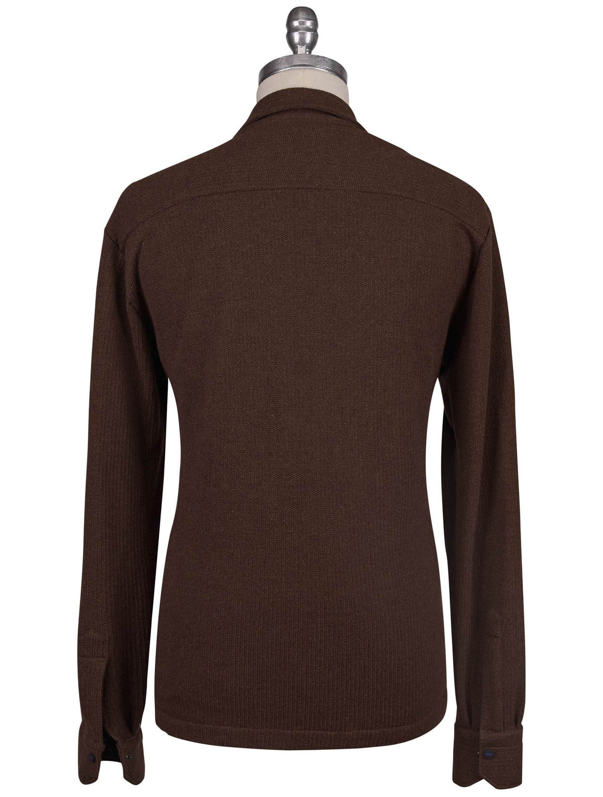 Kiton Knt Brown Wool Cotton Sweater
