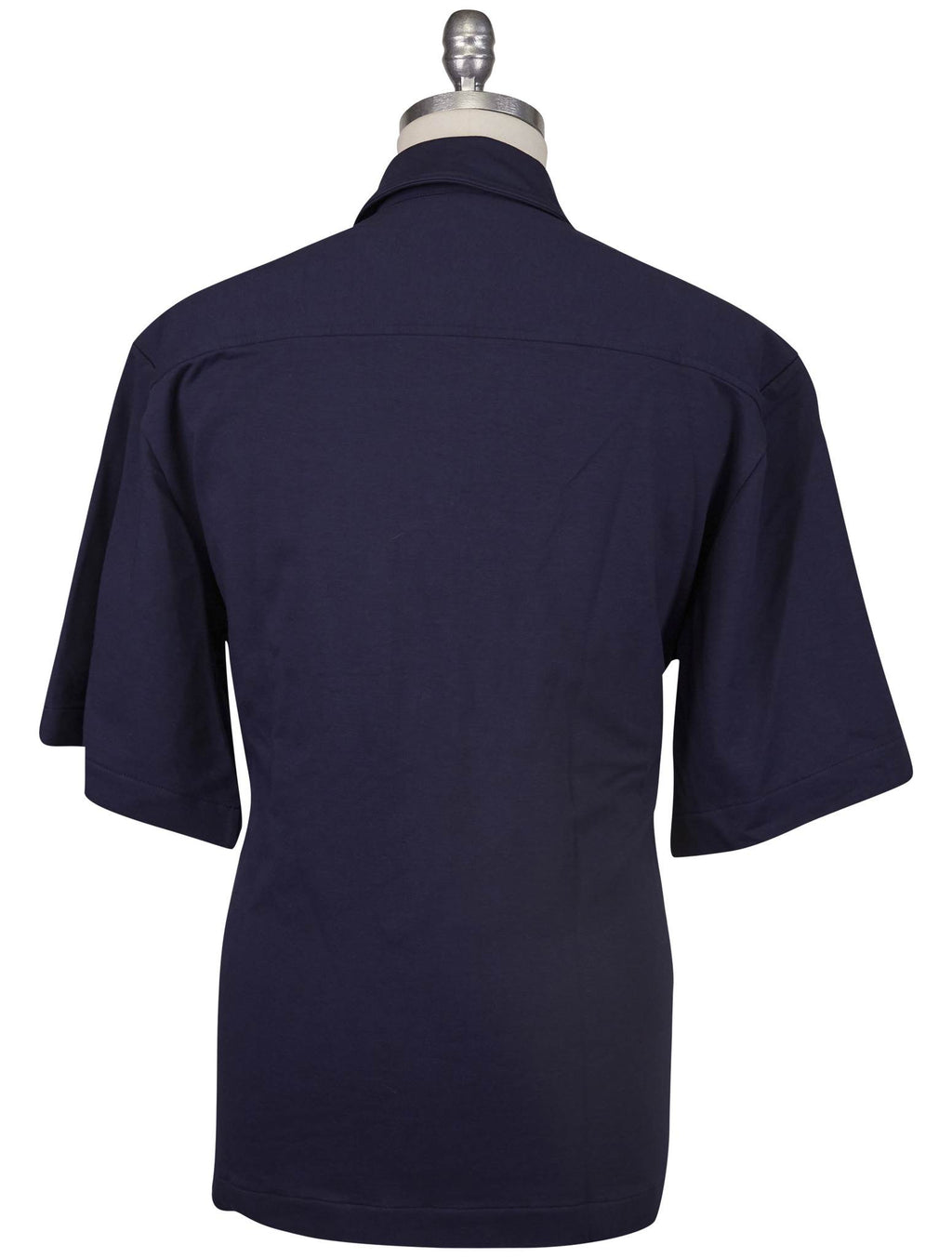 Kiton Knt Blue Cotton Ea Shirt