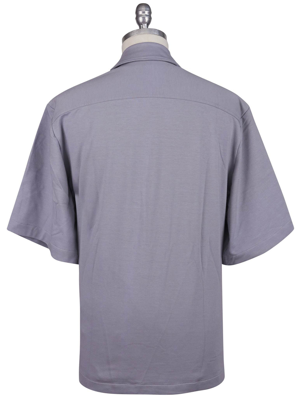 Kiton Knt Gray Cotton Ea Shirt