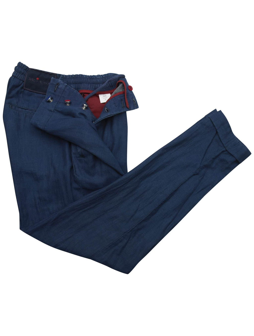 Kiton Kiton Blue Cotton Pants Blue 001