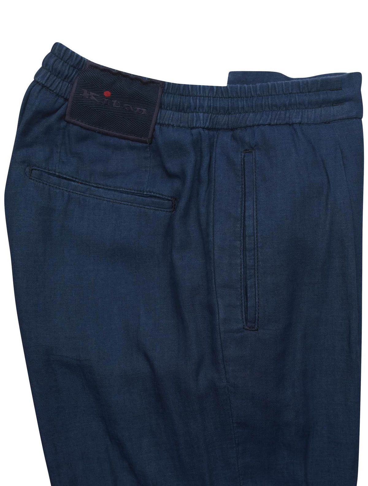 Kiton Blue Cotton Pants