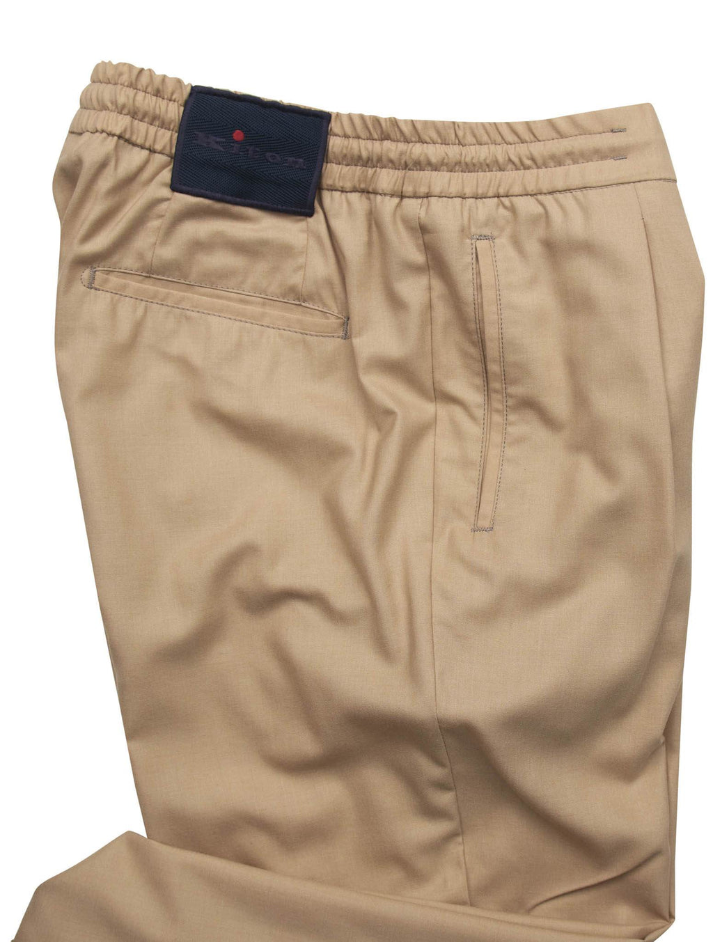 Kiton Beige Cashmere Silk Pants