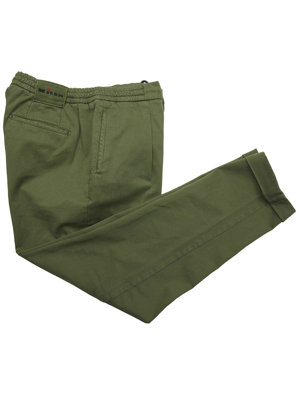 Kiton Green Ly Cotton Ea Pants