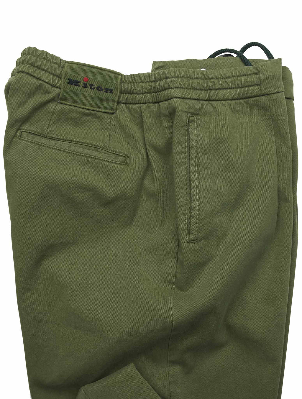 Kiton Green Ly Cotton Ea Pants
