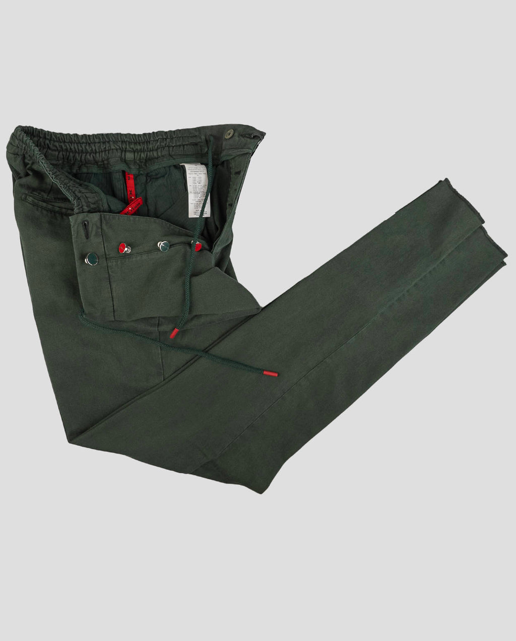 Kiton Kiton Green Lyocell Cotton Ea Pants Green 001