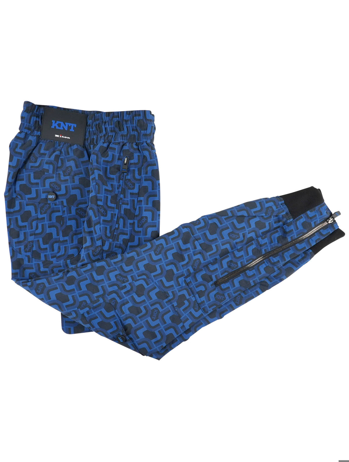 Kiton KNT Blue Black Pa Cargo Pants