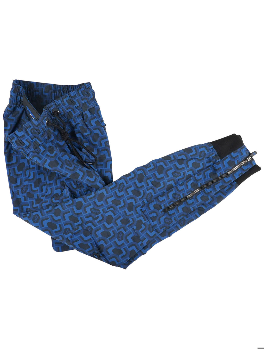 KNT Kiton KNT Blue Black Pa Cargo Pants Blue / Black 001